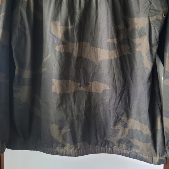 Abercrombie & Fitch Green Camo Hooded Jacket Lightweight Water Resistant Large - Picture 11 of 16